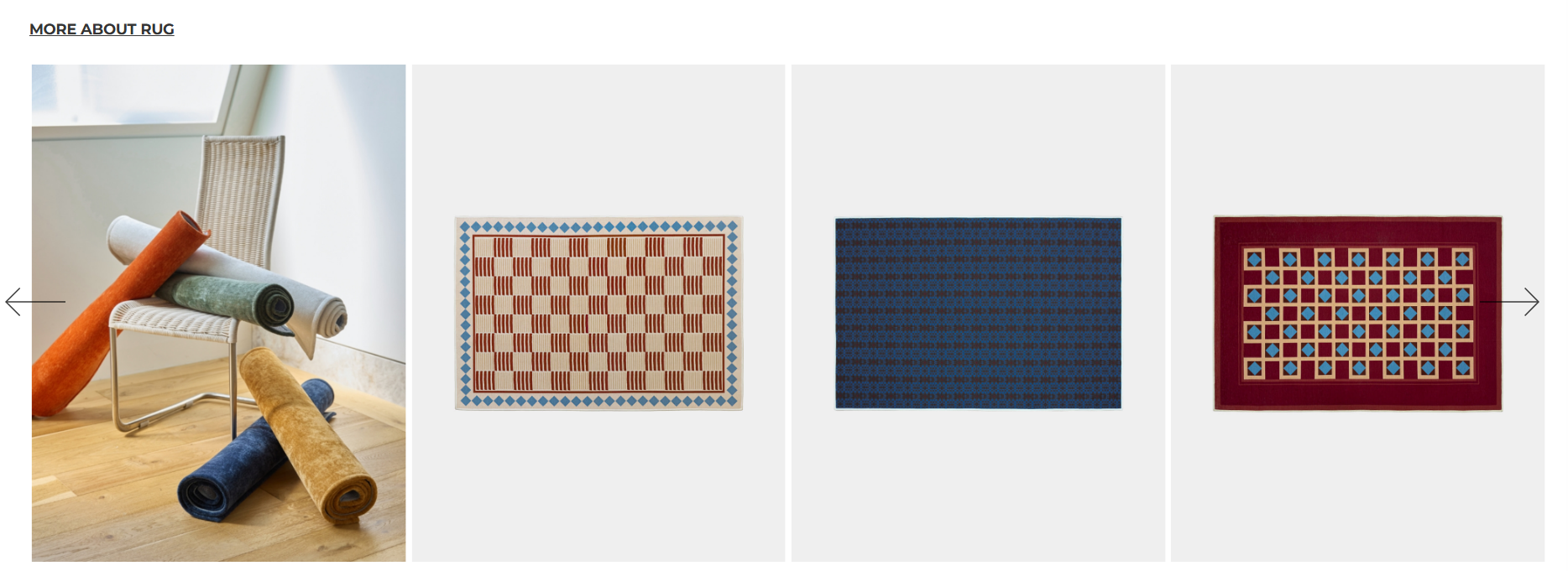 노미아 러그 제품 (출처 : 노미아 웹사이트)